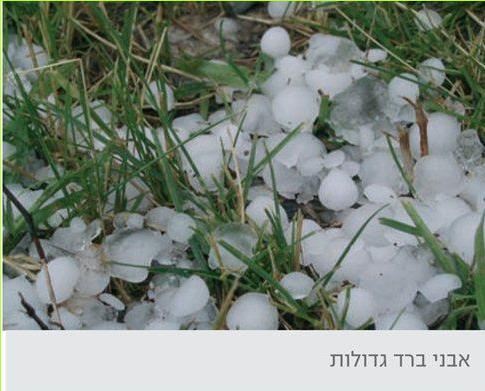 אבני ברד גדולות